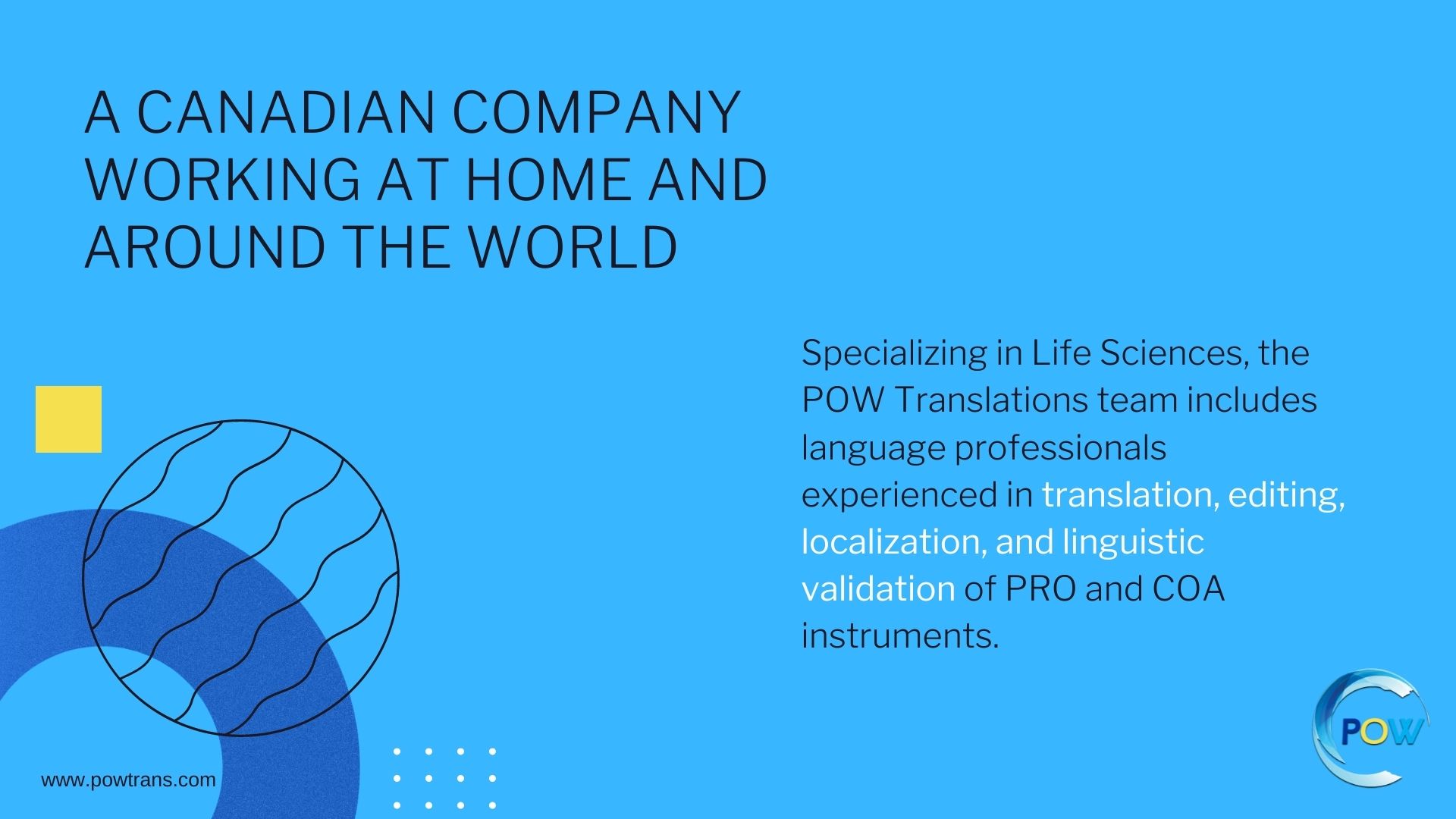 WHAT WE DO POW Translations Inc 